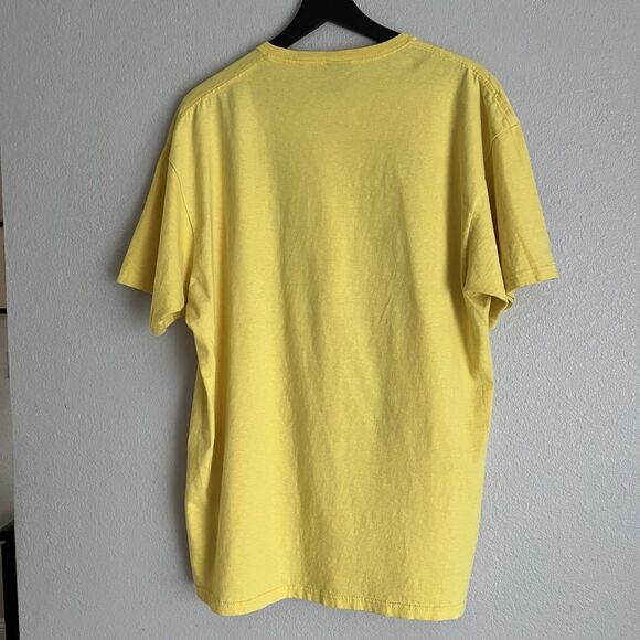 Vintage Stussy Skull Crossbones Shirt Size XXL Yellow - Picture 2 of 6